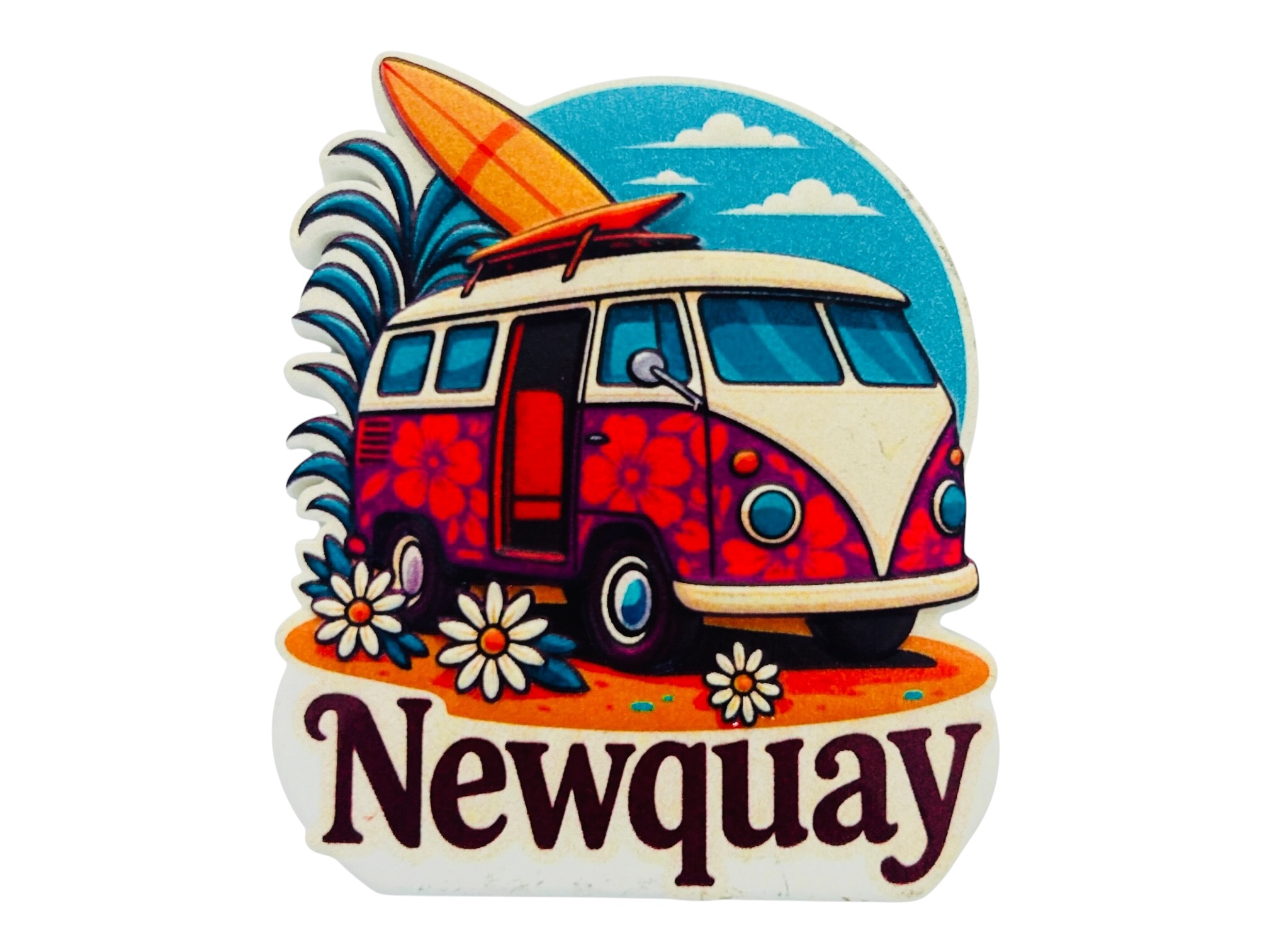 3D Printed Resin Magnet Surf Bus