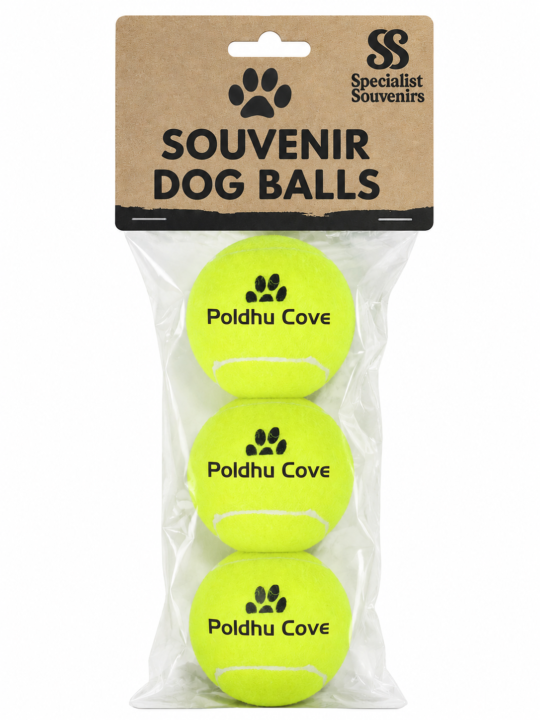 Pk 3 Tennis Balls Personalised